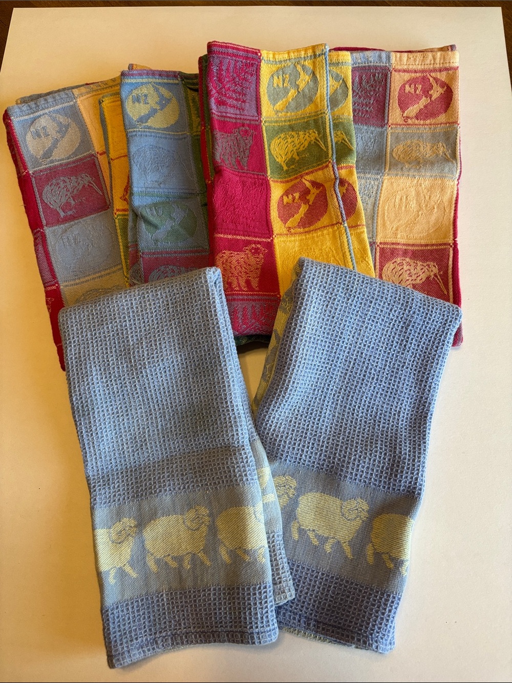 Sheep-Kiwi-Print New Zealand Dish Towels (6)